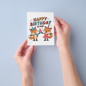 Alles Gute zum Geburtstag Füchse Flyer (Gruppe)