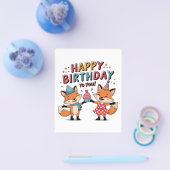 Alles Gute zum Geburtstag Füchse Flyer (Einzeln)