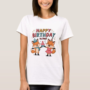 Alles Gute zum Geburtstag Füchse T-Shirt