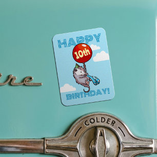 Alles Gute zum Geburtstag! Füge das Alter Opossum Magnet