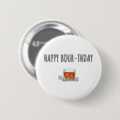 Alles Gute zum Geburtstag für Bourbon Lover Button (Vorne & Hinten)