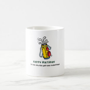 Alles Gute zum Geburtstag für den Golfer, der alle Kaffeetasse