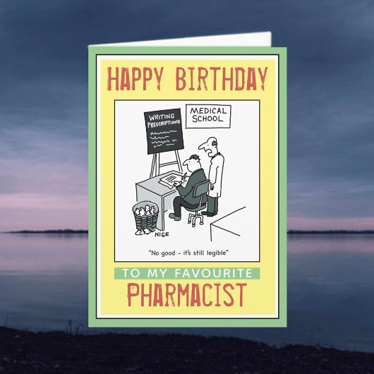 Alles Gute zum Geburtstag für einen Apotheker Karte