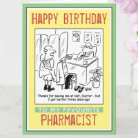 Alles Gute zum Geburtstag für einen Apotheker