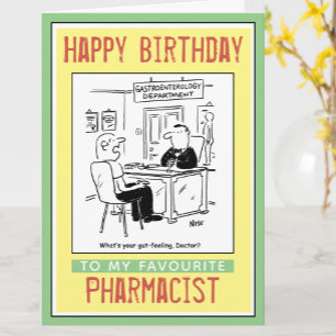 Alles Gute zum Geburtstag für einen Apotheker Karte
