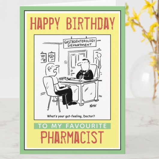 Alles Gute zum Geburtstag für einen Apotheker Karte