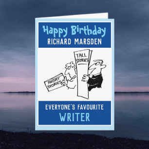 Alles Gute zum Geburtstag für einen Schriftsteller Karte