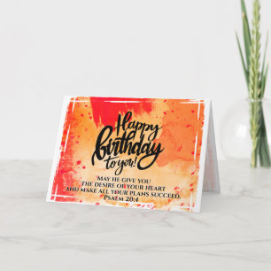 Alles Gute zum Geburtstag für Ihr Bibelverse Karte