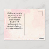 Alles Gute zum Geburtstag für Ihr Bibelverse Postkarte (Rückseite)