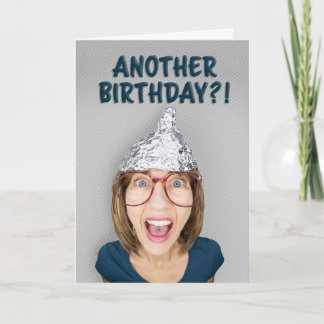 Alles Gute zum Geburtstag für jede Frau mit Alufol Feiertagskarte
