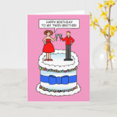 Alles Gute zum Geburtstag für meinen Zwillingsbrud Karte (Gelbe Blume)