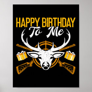 Alles Gute zum Geburtstag für mich Funny Deer Birt Poster