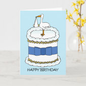 Alles Gute zum Geburtstag für neuen Vater Karte (Gelbe Blume)