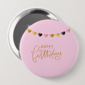 Alles Gute zum Geburtstag für sie Button (Vorne & Hinten)