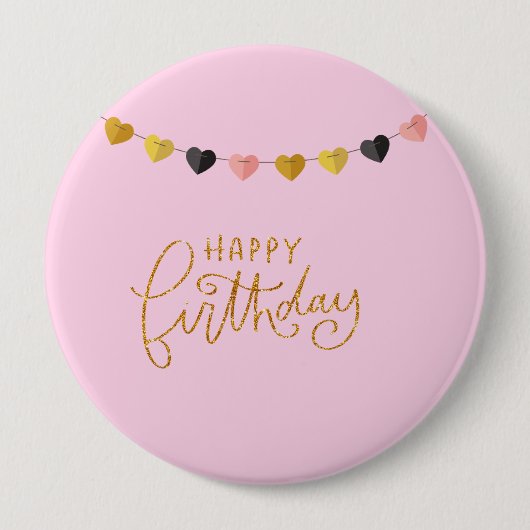 Alles Gute zum Geburtstag für sie Button (Vorderseite)
