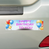 Alles Gute zum Geburtstag für Sie Kunst drucken Autoaufkleber (Auf Auto)