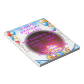 Alles Gute zum Geburtstag für Sie Kunst drucken Notizblock (angewinkelt)