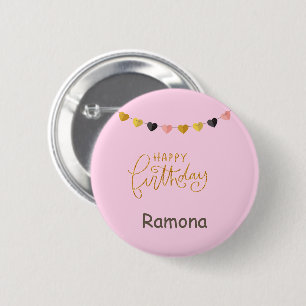 Alles Gute zum Geburtstag für Sie Personalisiert m Button
