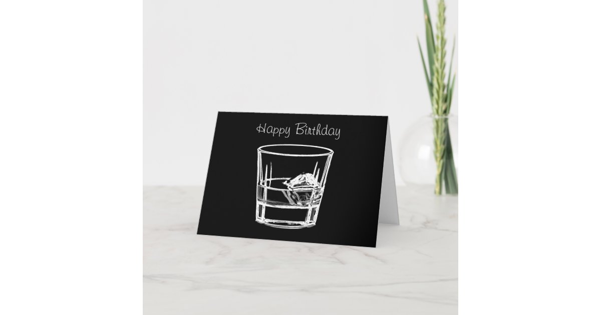 Alles Gute zum Geburtstag für WhiskyLiebhaber Karte Zazzle.de