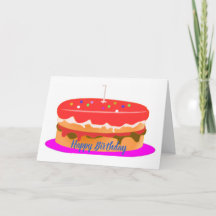 Alles Gute zum Geburtstag gefaltete Grußkarte