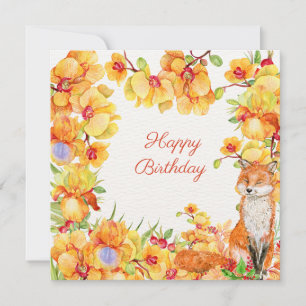 Alles Gute zum Geburtstag Gelbe Orchideen Blumen u