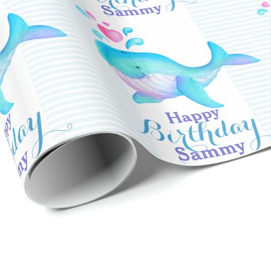 Alles Gute zum Geburtstag genannt Geschenkpapier (Rolleneckpunkt)