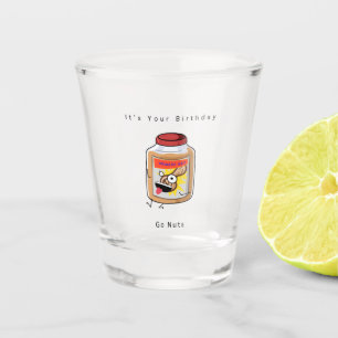Alles Gute zum Geburtstag Geschenk, Go Nuts Gesche Schnapsglas
