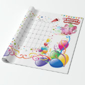 Alles Gute zum Geburtstag Geschenk Wrapping Papier Geschenkpapier (Ungerollt)