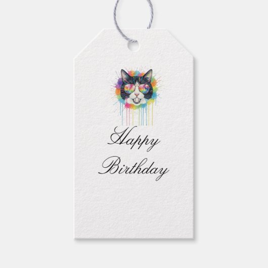 Alles Gute zum Geburtstag Geschenkanhänger (Vorderseite)