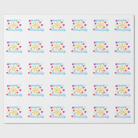 Alles Gute zum Geburtstag! Geschenkpapier (Flach)
