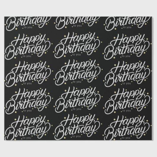 "Alles Gute zum Geburtstag! Geschenkpapier (Flach)