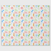 Alles Gute zum Geburtstag Geschenkpapier (Flach)