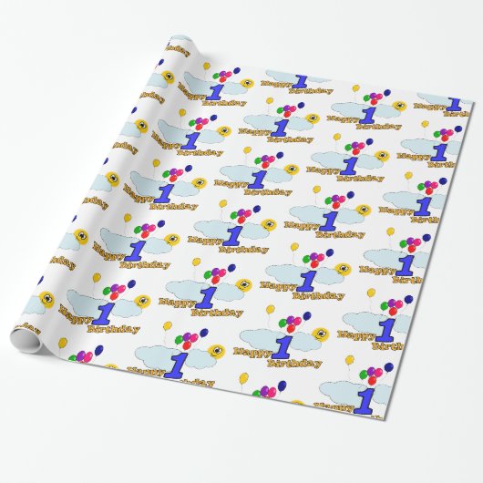 Alles Gute zum Geburtstag Geschenkpapier (Ungerollt)