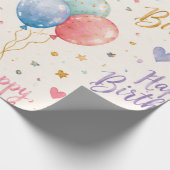 Alles Gute zum Geburtstag Geschenkpapier – Bunt (Ecke)