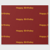 Alles Gute zum Geburtstag Geschenkpapier (Rot & Ge (Flach)