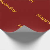 Alles Gute zum Geburtstag Geschenkpapier (Rot & Ge (Ecke)