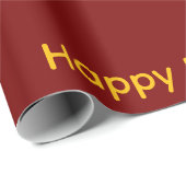 Alles Gute zum Geburtstag Geschenkpapier (Rot & Ge (Rolleneckpunkt)