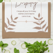 Alles Gute zum Geburtstag Geschirrtuch (Gefaltet)