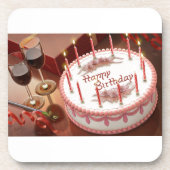 Alles Gute zum Geburtstag! Getränkeuntersetzer (Vorderseite)