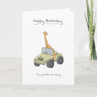 Alles Gute zum Geburtstag - Giraffe Karte