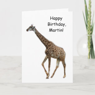 Alles Gute zum Geburtstag Giraffe Karte