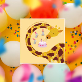 Alles Gute zum Geburtstag - Giraffe und Freunde Karte