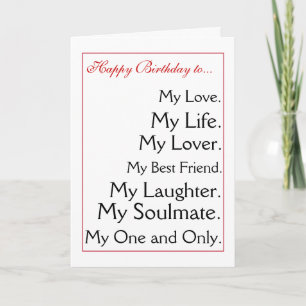 Alles Gute zum Geburtstag girlfriend.boyfriend, Karte