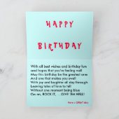 Alles Gute zum Geburtstag - Gladys/Kohle Karte (Innenseite)