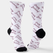 Alles Gute zum Geburtstag Glam Version Socken (Gewinkelt)