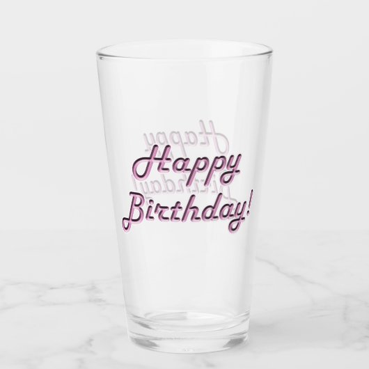 Alles Gute zum Geburtstag! Glas (Vorderseite)