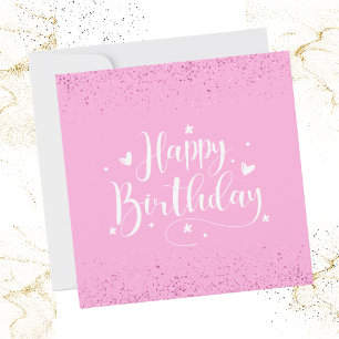 Alles Gute zum Geburtstag Glitzerkarte Feiertagskarte