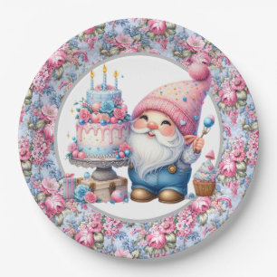 Alles Gute zum Geburtstag Gnom Pappteller
