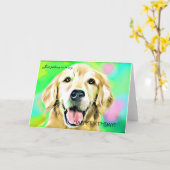 Alles Gute zum Geburtstag! Golden Karte (Gelbe Blume)