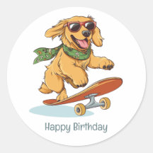 Alles Gute zum Geburtstag Golden Retriever Hund Sk